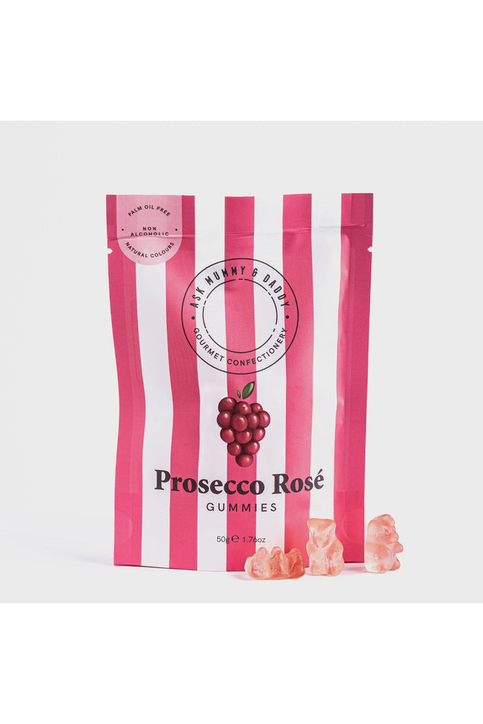 Prosecco Rose Gummies Candy + Chocolate Ask Mummy & Daddy