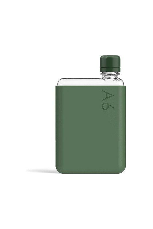 A6 memobottle + Silicone Sleeve | Moss Green Water Bottles Memobottle