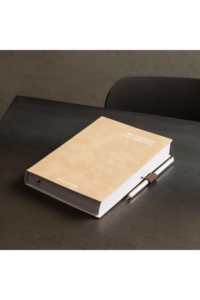 2026 | A5 Daily Diary | Faux Leather | Oat Daily Diaries Made of Tomorrow