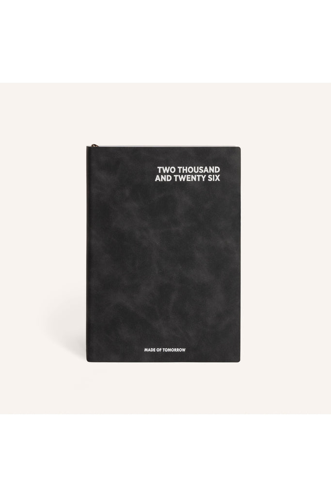 2026 | A5 Daily Diary | Faux Leather | Onyx Daily Diaries Made of Tomorrow