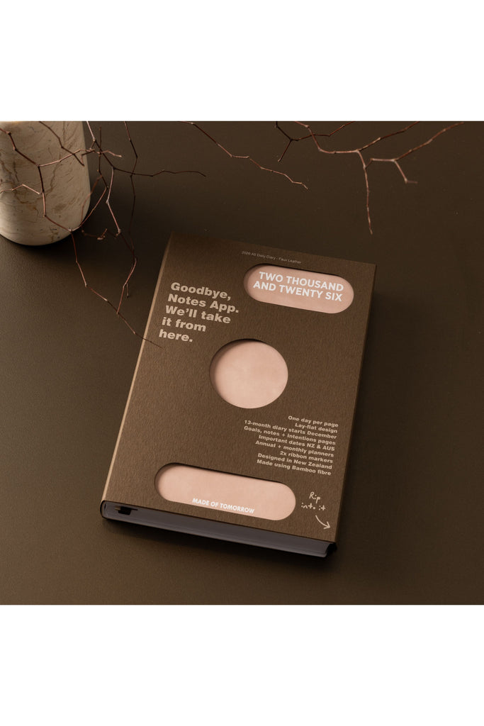 2026 | A5 Daily Diary | Faux Leather | Petal Daily Diaries Made of Tomorrow