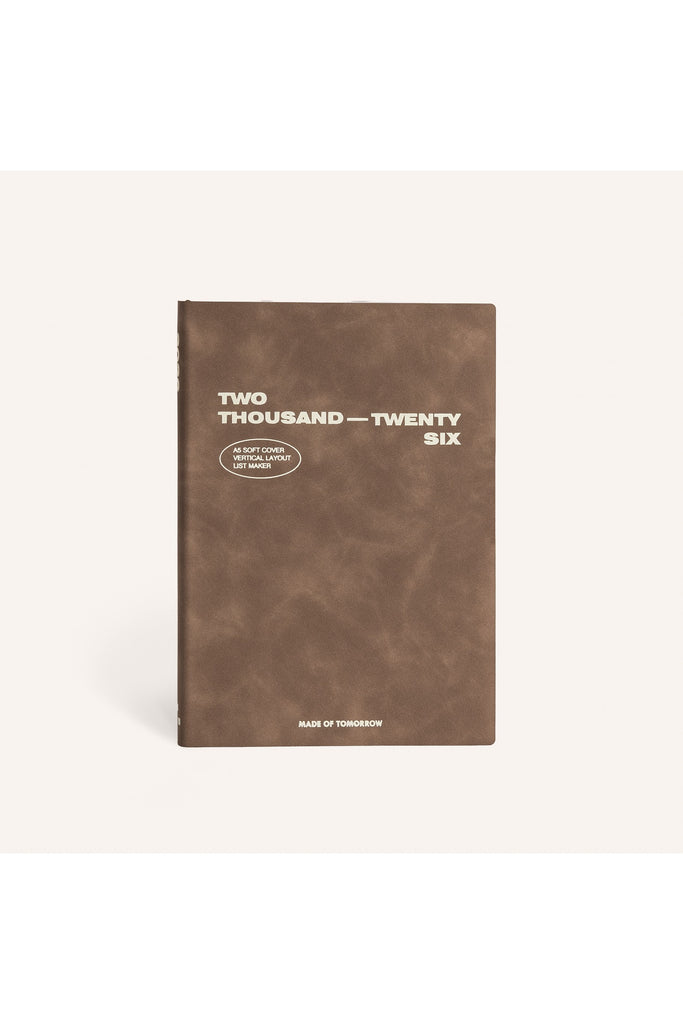 2026 | A5 Vertical Weekly Diary | Faux Leather Weekly Diaries Made of Tomorrow