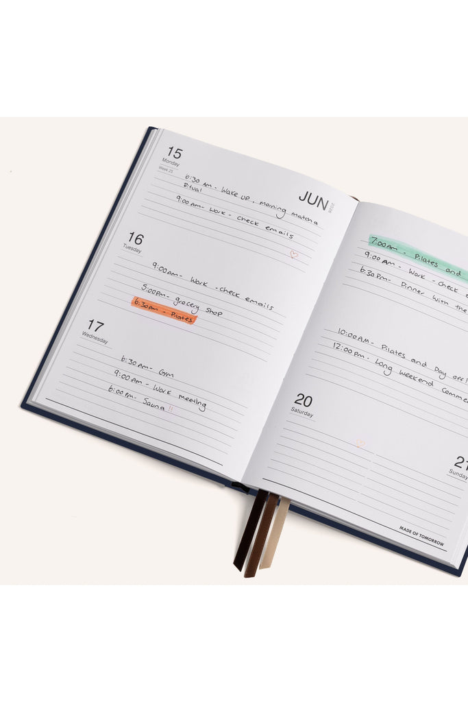 2026 | A5 Weekly Diary | Classic | Blueberry Daily Diaries Made of Tomorrow