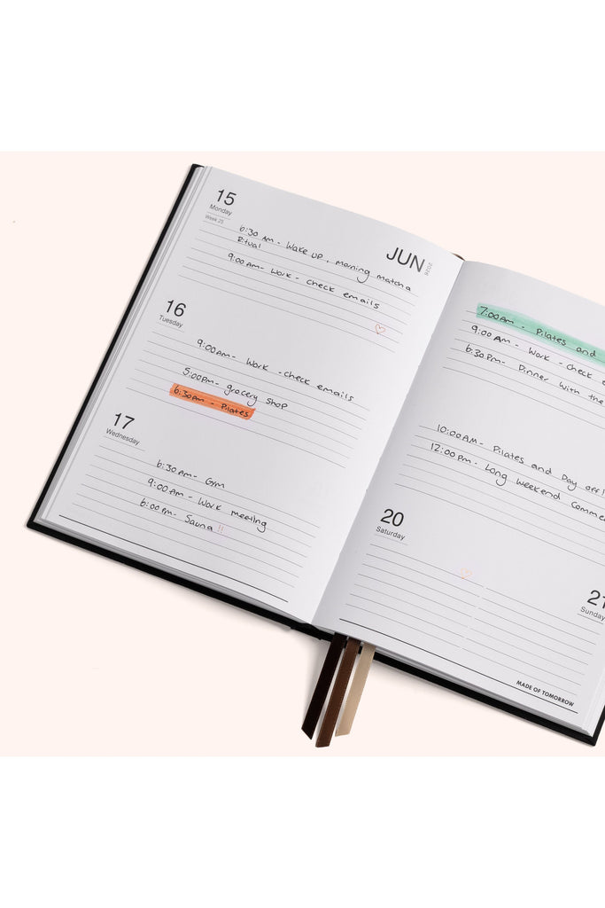 2026 | A5 Weekly Diary | Classic | Liquorice Weekly Diaries Made of Tomorrow