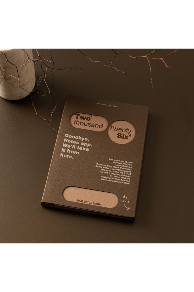 2026 | A5 Weekly Diary Classic | Toffee Weekly Diaries Made of Tomorrow