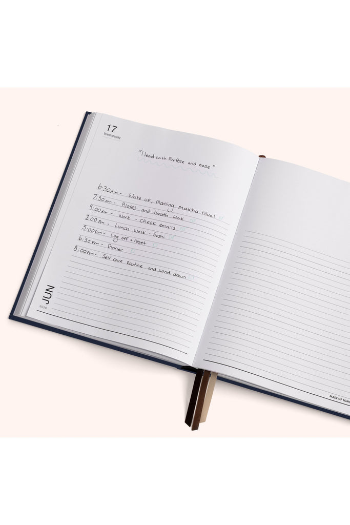 2026 | Grand Daily Diary | Classic | Blueberry Daily Diaries Made of Tomorrow