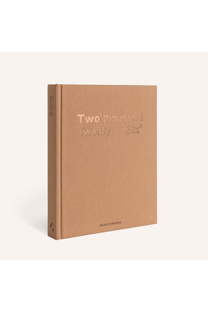 Made of Tomorrow 2026 Daily Diary Toffee with Bronze Lettering.