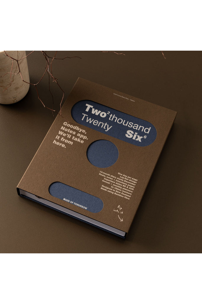 2026 | Grand Daily Diary | Classic | Blueberry Daily Diaries Made of Tomorrow