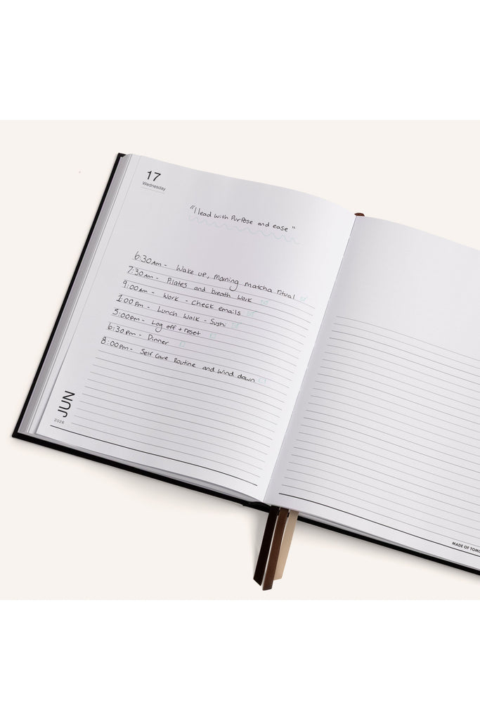 2026 | Grand Daily Diary | Classic | Liquorice Daily Diaries Made of Tomorrow