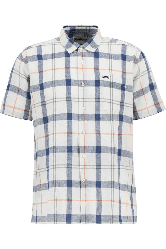 Barbour Croft Short Sleeved Shirt Sea Haze Tartan