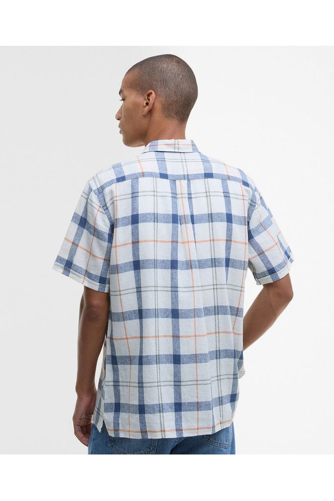Barbour Croft Short Sleeved Shirt Sea Haze Tartan