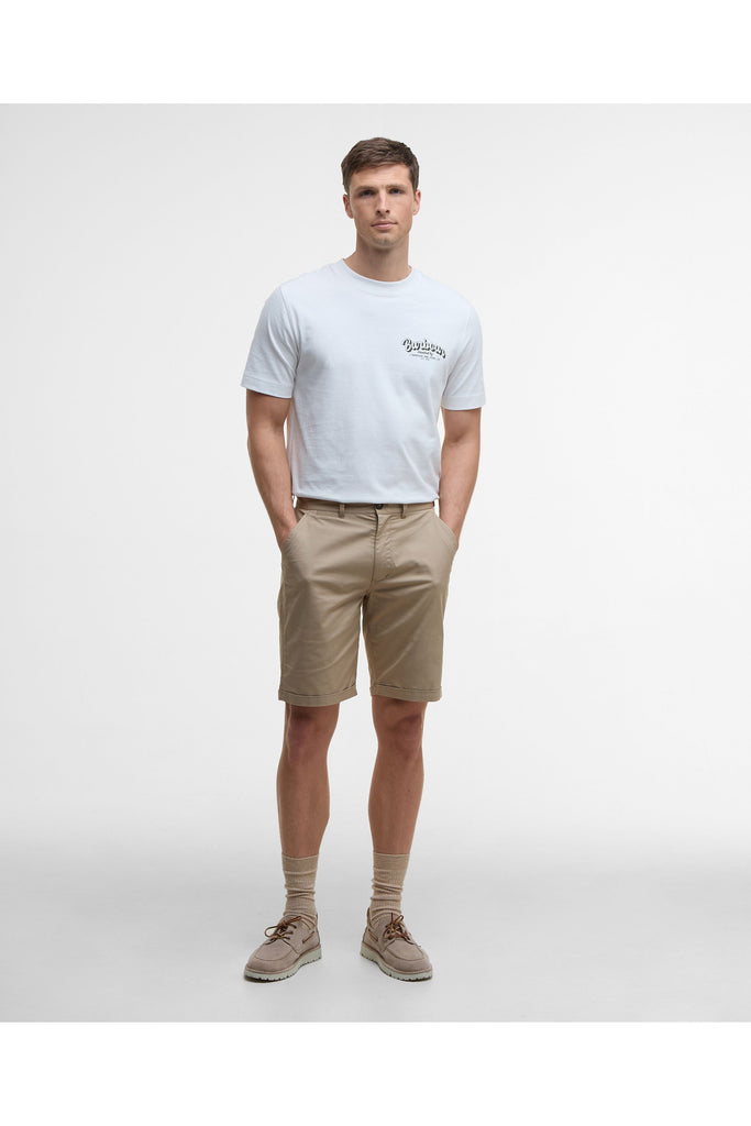 Lightweight Stretch Tailored Chino Short | Washed Stone Mens Shorts 34,36,38,40,42 Barbour