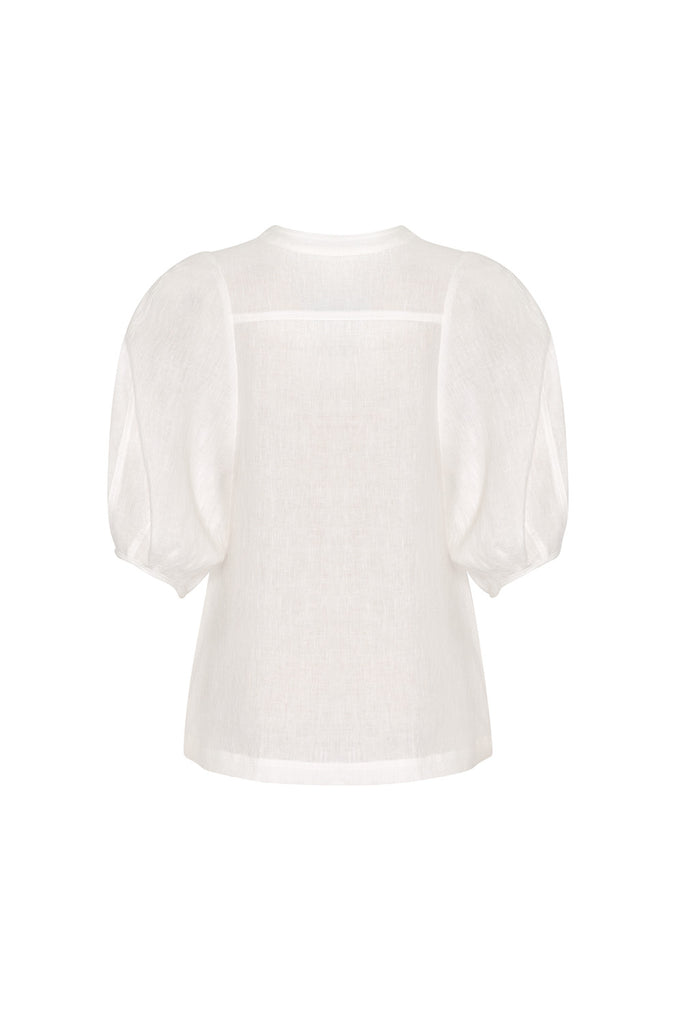 Madly Sweetly Echo Top White Linen