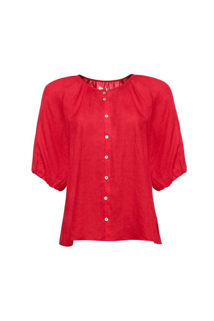 Madly Sweetly Colourwheel Blouse Red