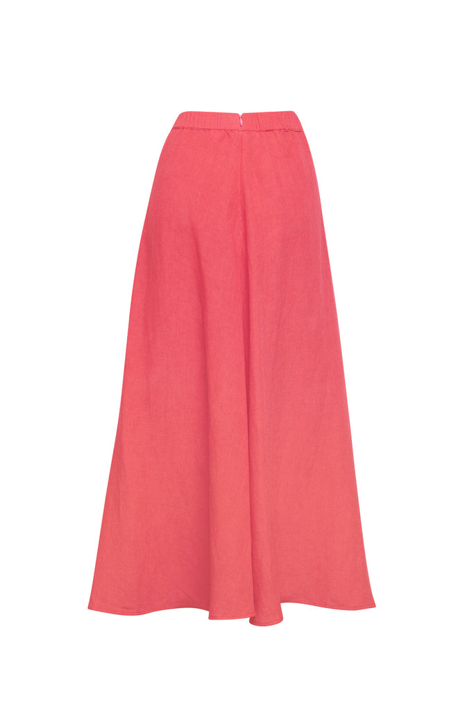 Madly Sweetly Sunshine Skirt Coral back