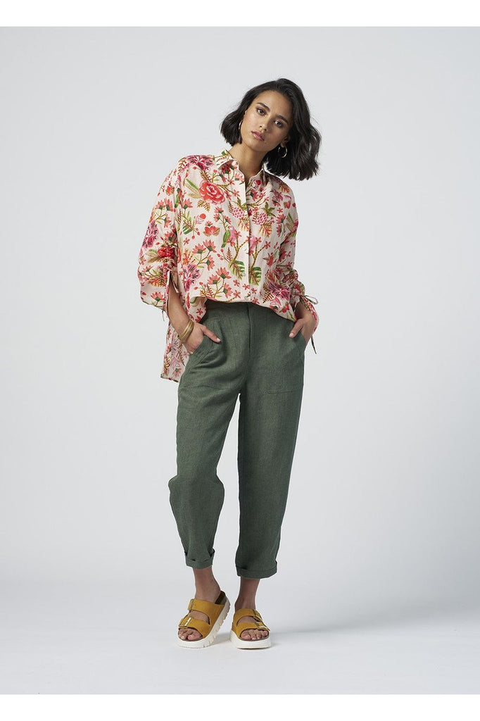 Madly Sweetly Sunshine Pant Khaki with the Polly Wants Shirt