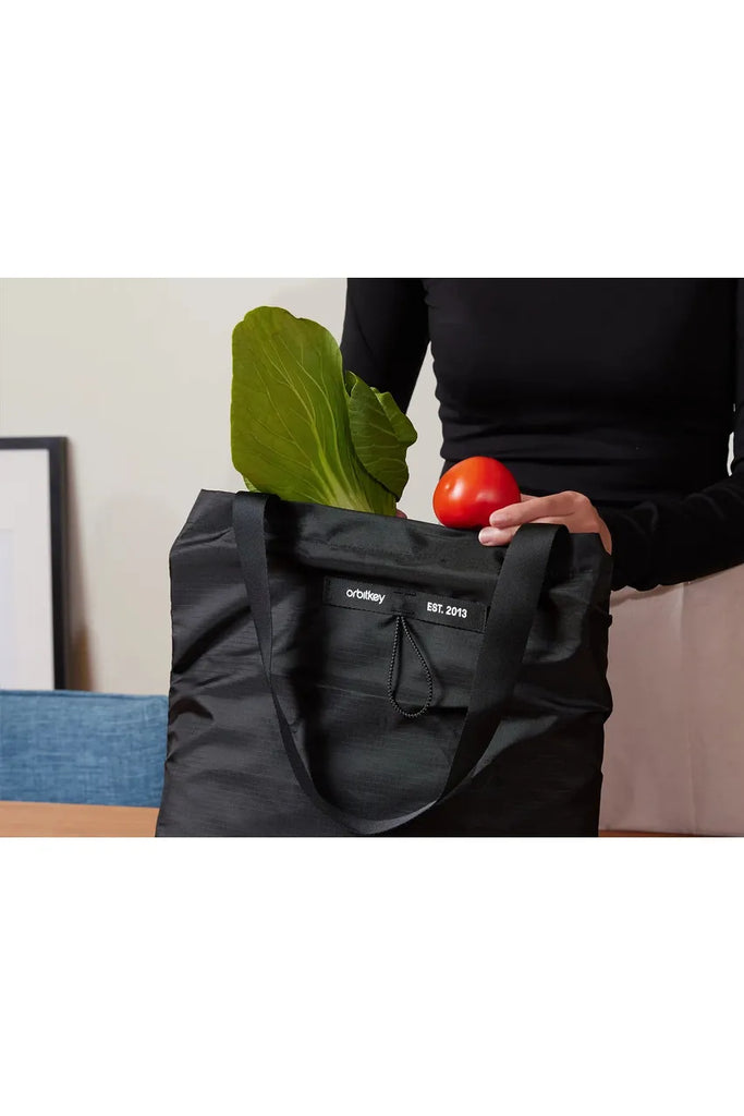 Foldable Tote | Black Tote Bags Orbitkey