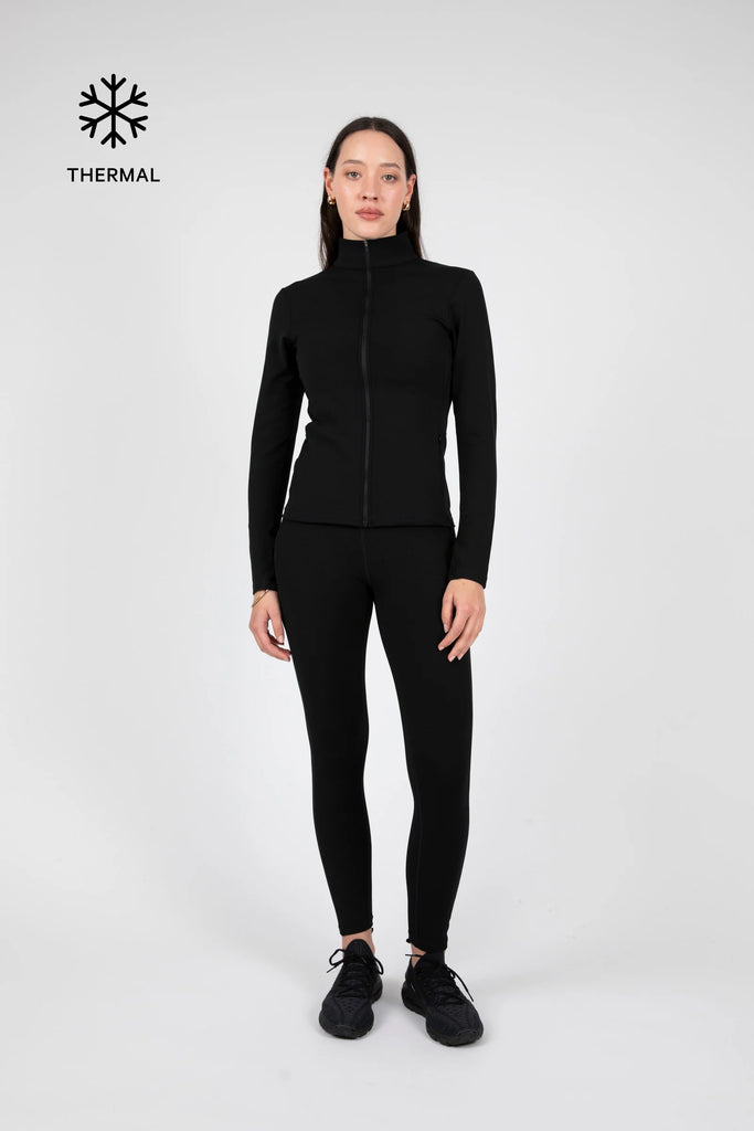 Marlow Thermal Active Full Zip Top Black