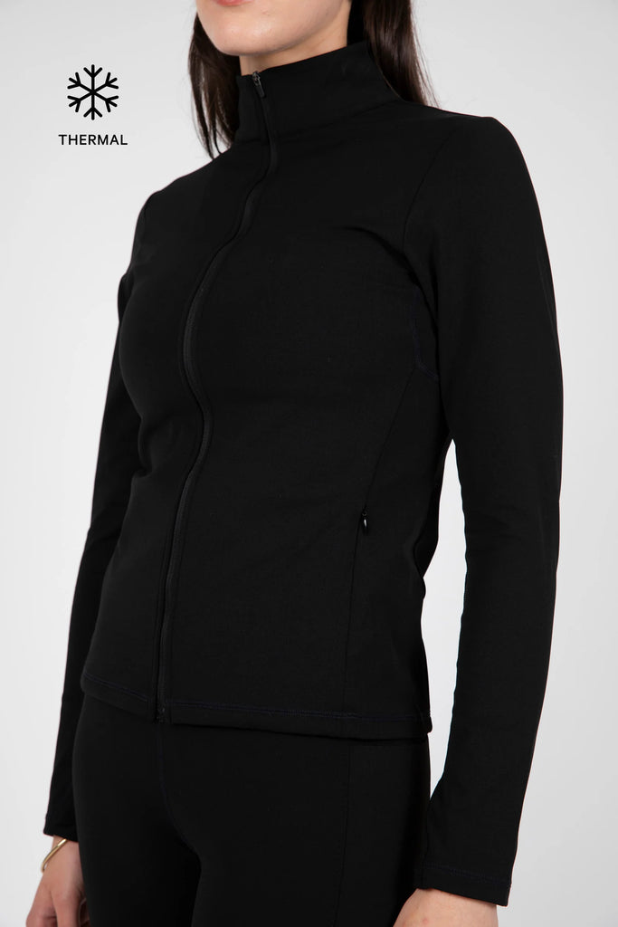 Marlow Thermal Active Full Zip Top Black