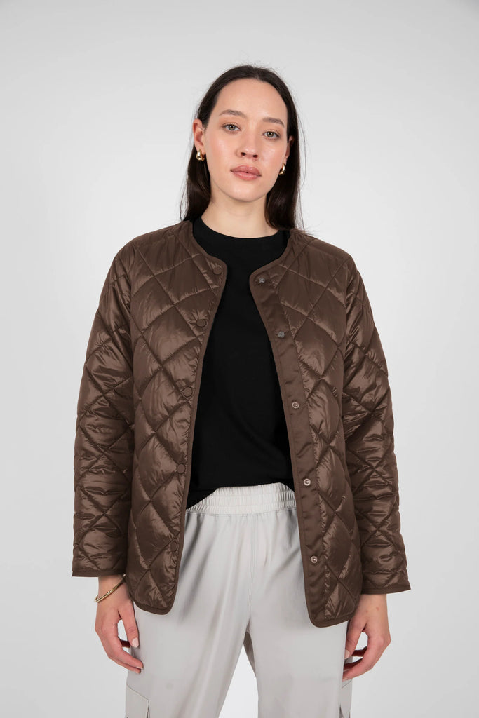 Marlow Alpine Quilted Jacket Espresso