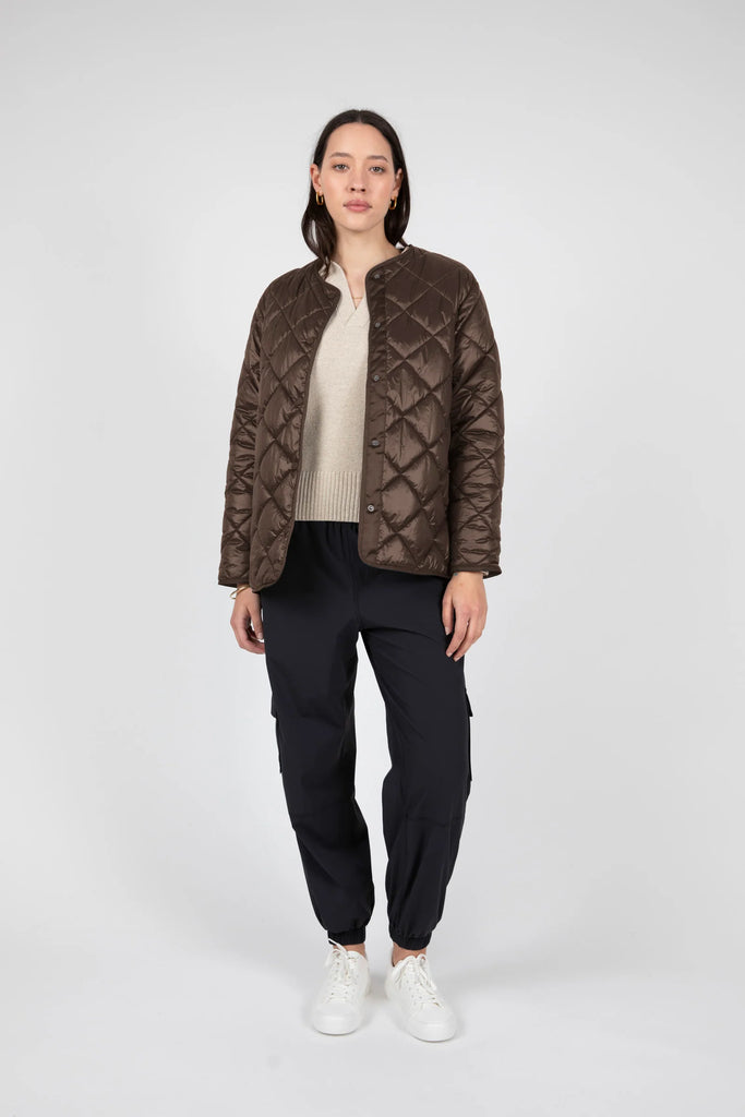 Marlow Alpine Quilted Jacket Espresso