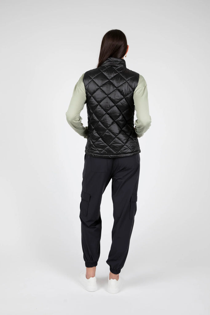 Marlow Alpine Quilted Vest Black