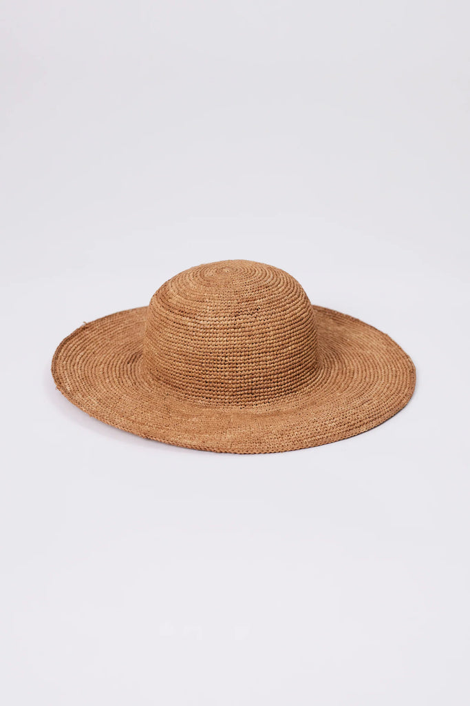 Marlow Amalfi Wide Brim Hat Tea