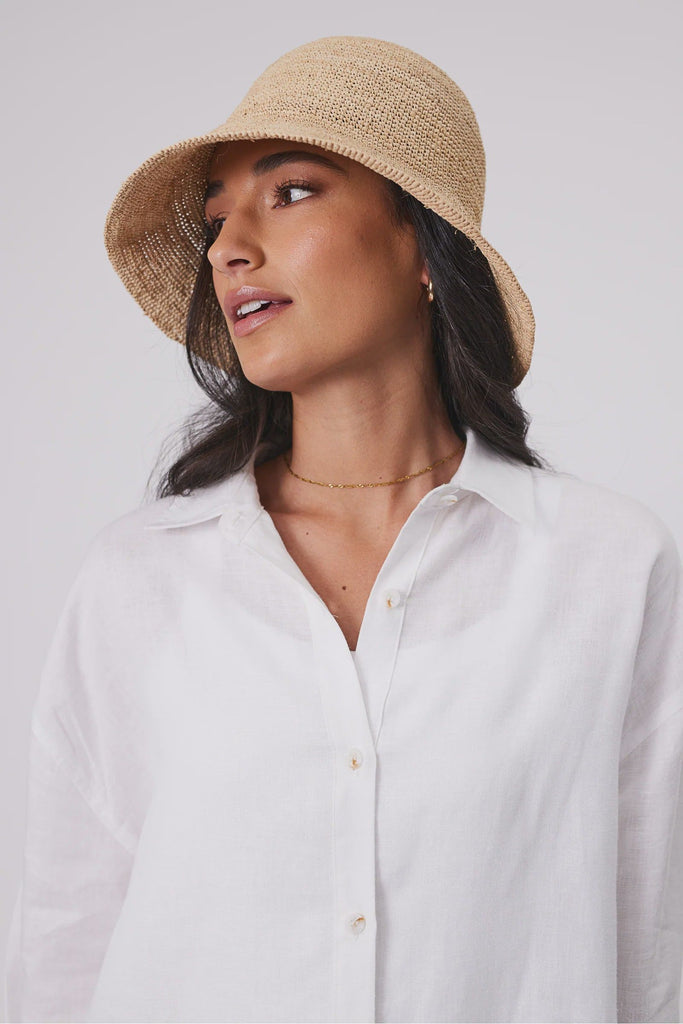 Marlow Capri Bucket Hat Natural