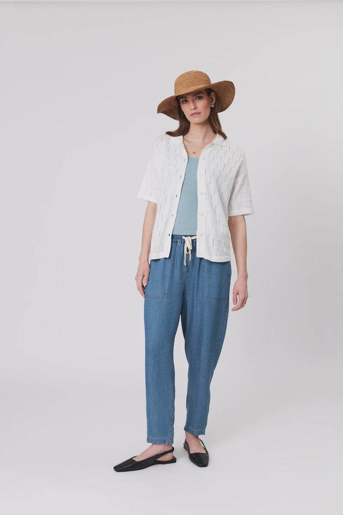 Chambray Pant | Light Wash Pants XS,S,M,L,XL Marlow