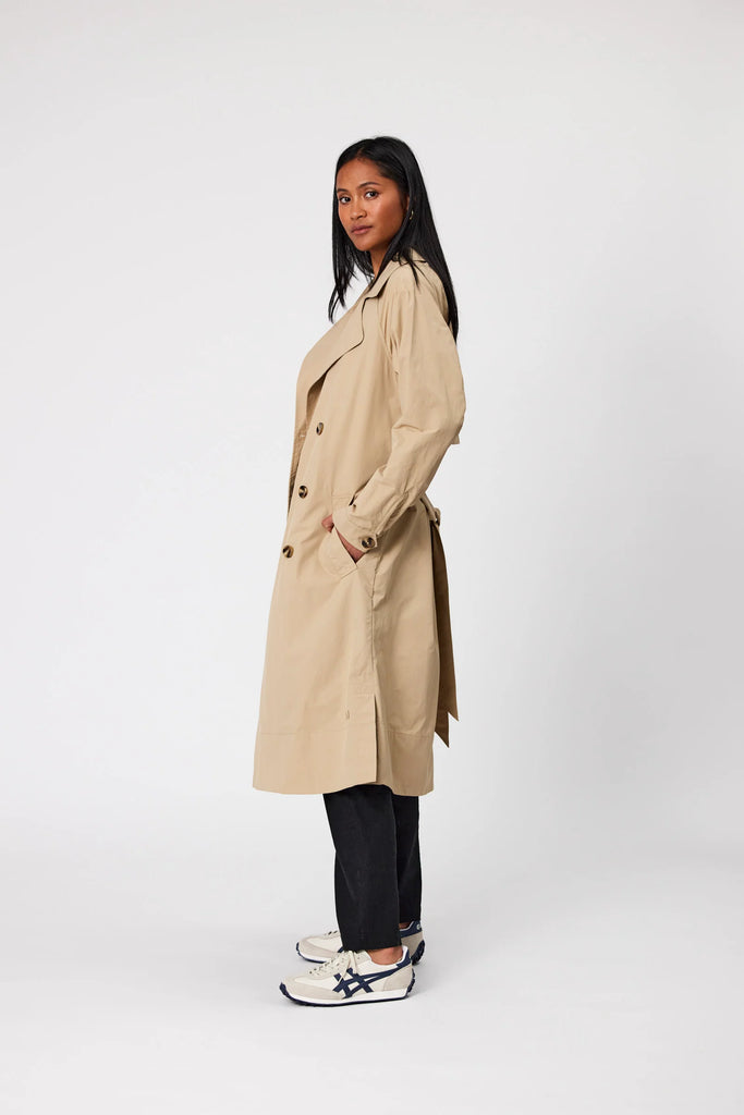 Marlow Hybrid Trench Coat Natural