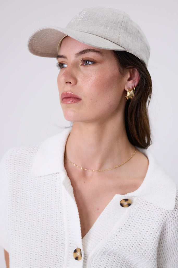 Icon Linen Cap | Natural Hats Marlow