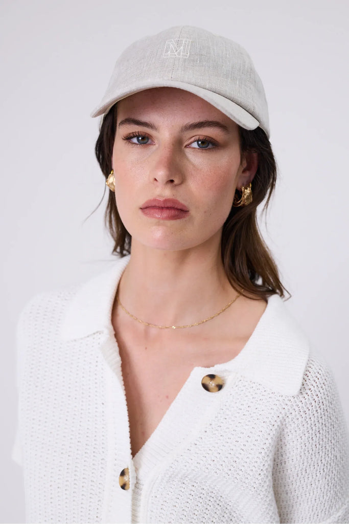 Icon Linen Cap | Natural Hats Marlow