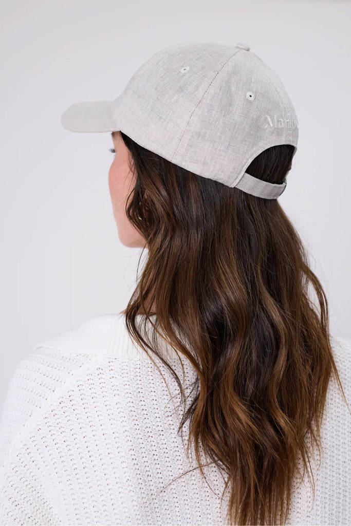 Icon Linen Cap | Natural Hats Marlow