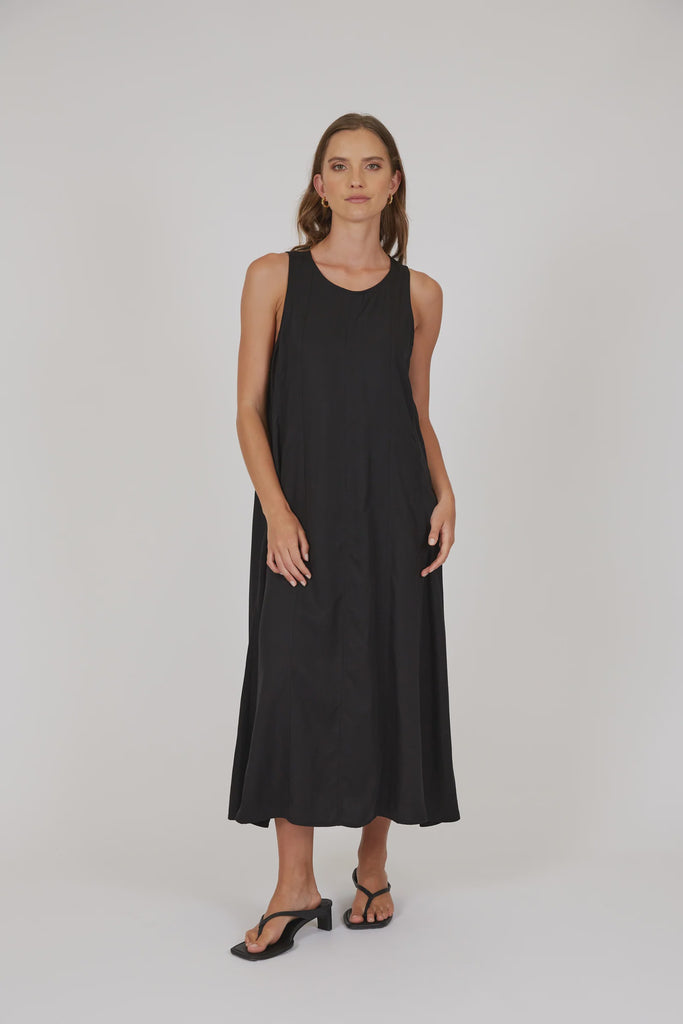 Palma Dress | Black Midi Dress XS,S,M,L Marlow