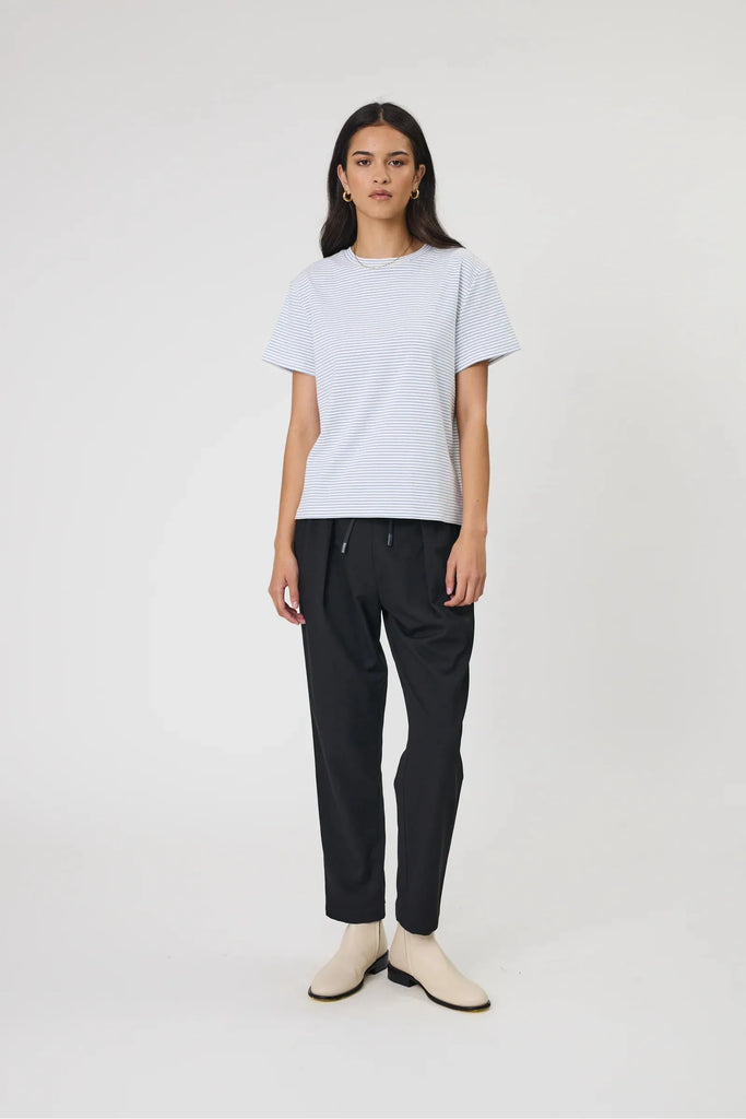 Marlow Uno Stripe tee Powder Stripe