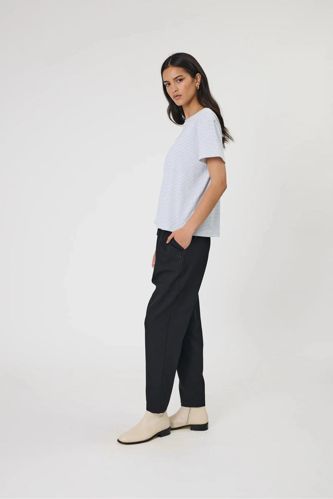 Marlow Uno Stripe tee Powder Stripe