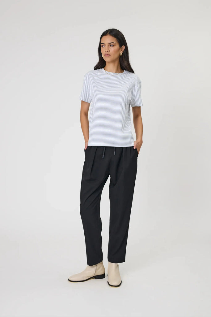 Marlow Uno Stripe tee Powder Stripe