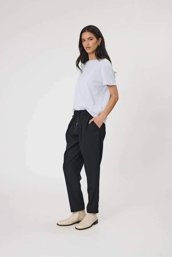 Marlow Uno Stripe tee Powder Stripe