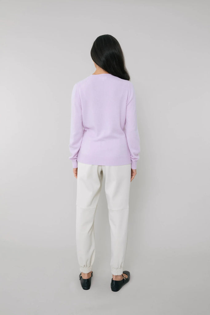 Marlow Cashmere Crew Neck Sweater Orchid