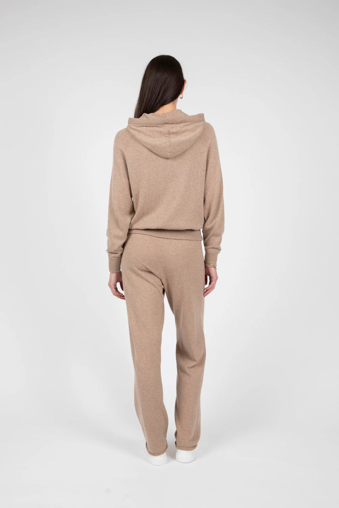 Marlow Downtime Knit Hoodie Stone Marle