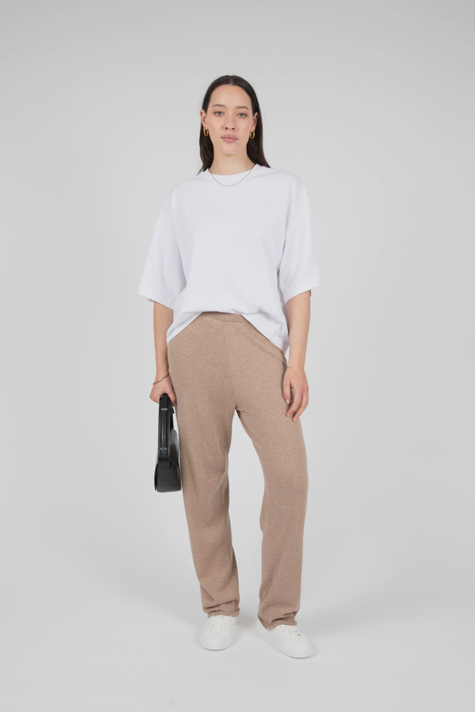 Marlow Downtime Knit Pant Stone Marle