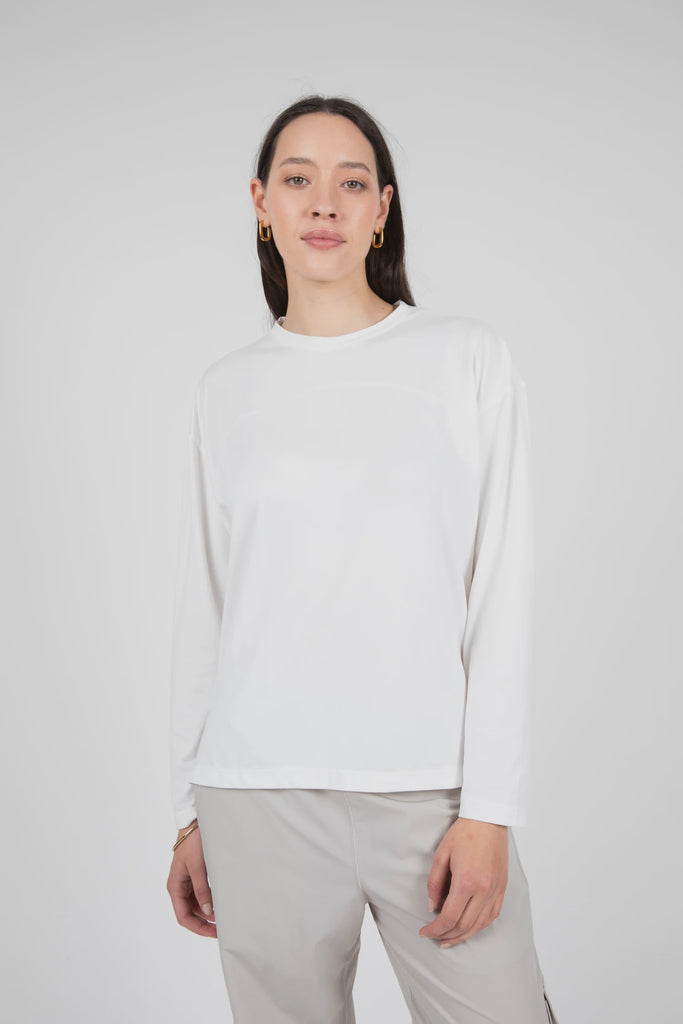 Half Time Long Sleeve Tee | Ivory Tees XS,S,M,L Marlow