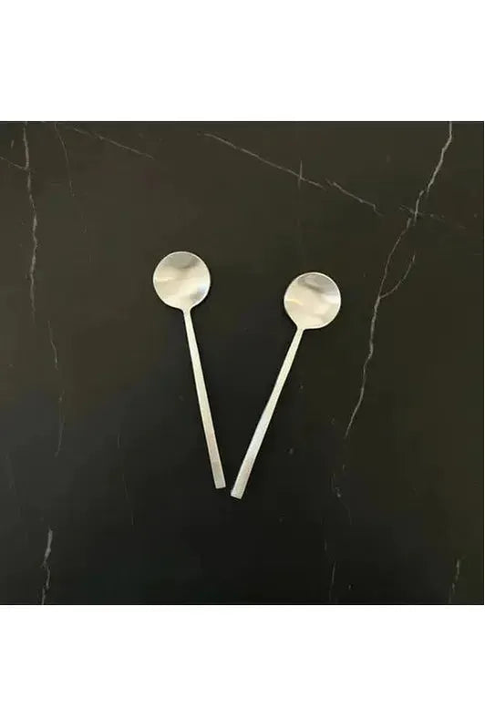 Nel Lusso Oro Silver Condiment Spoon Crisp Home + Wear