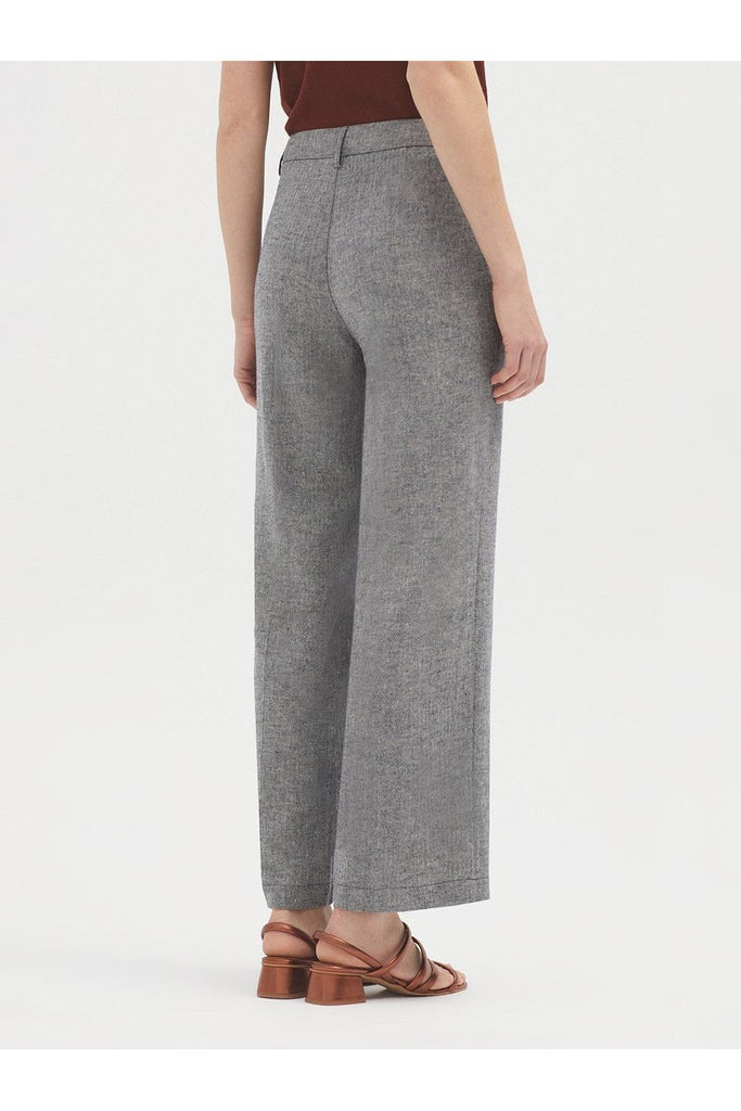 Nice Things Herringbone Trouser Grey