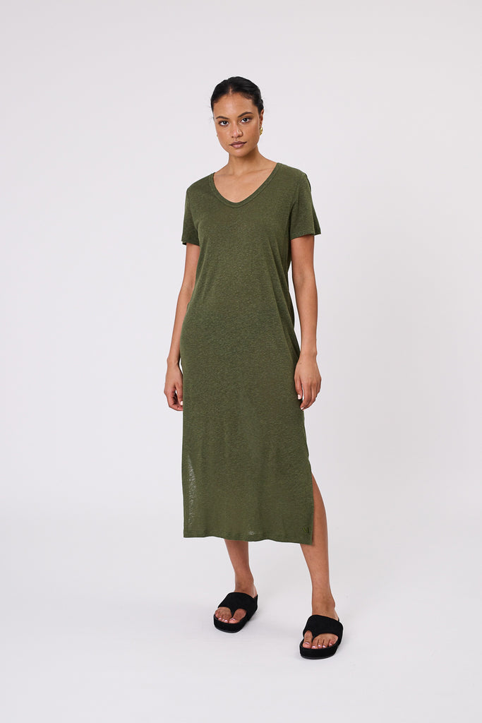 Marlow Noto T Shirt Dress Cypress