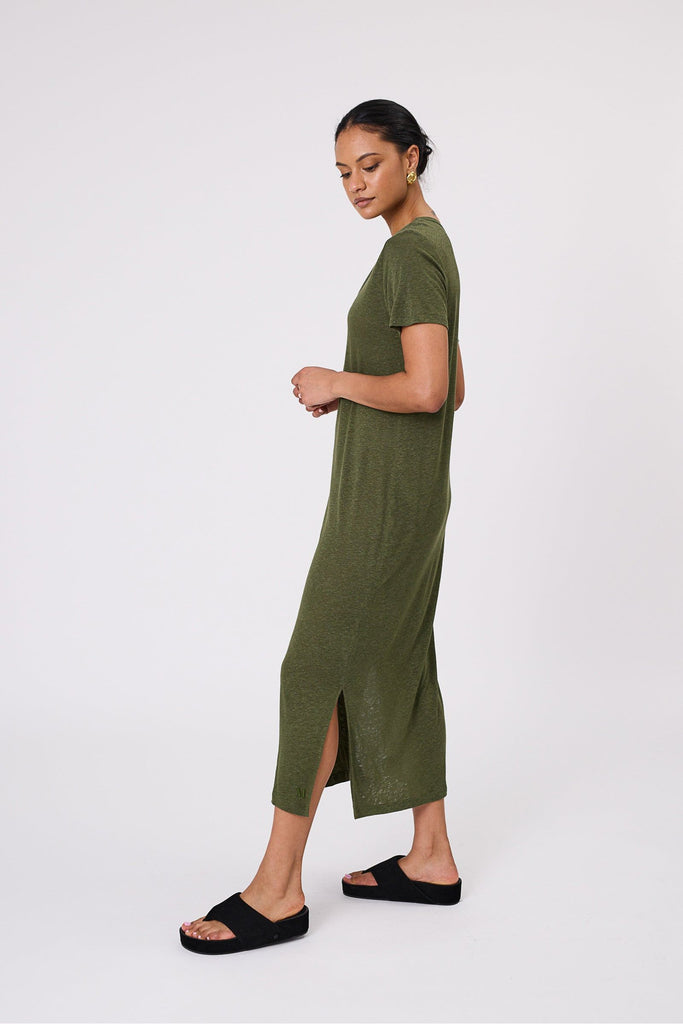 Marlow Noto T Shirt Dress Cypress