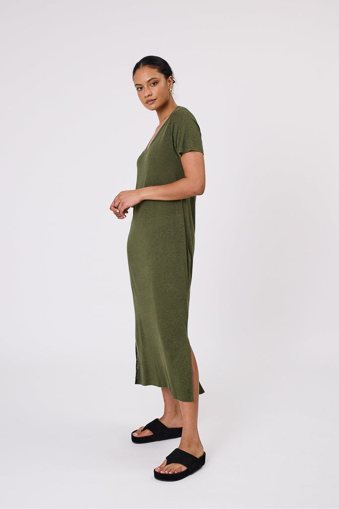 Marlow Noto T Shirt Dress Cypress