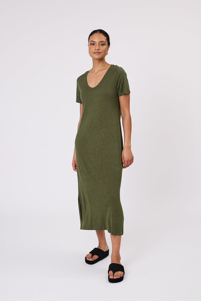 Marlow Noto T Shirt Dress Cypress