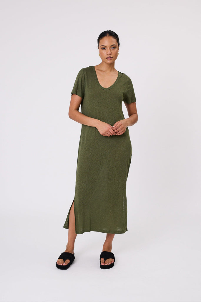 Marlow Noto T Shirt Dress Cypress