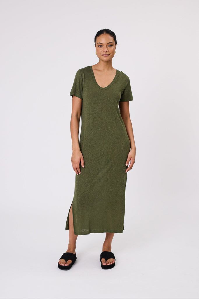 Marlow Noto T Shirt Dress Cypress